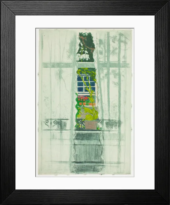 Framed Print : A Window Seen Through a Window, 1897. Creator: Theodore Roussel