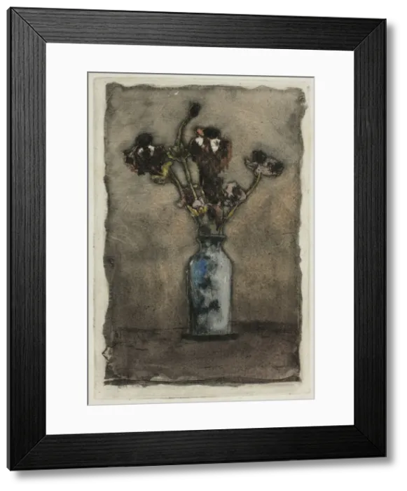 Framed Print : Anemonies, 1897. Creator: Theodore Roussel Framed Print : Anemonies, 1897. Creator: Theodore Roussel