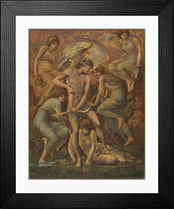 Framed Print : Cupids Hunting Fields, 1885. Creator: Sir Edward Coley Burne-Jones Framed Print : Cupids Hunting Fields, 1885. Creator: Sir Edward Coley Burne-Jones
