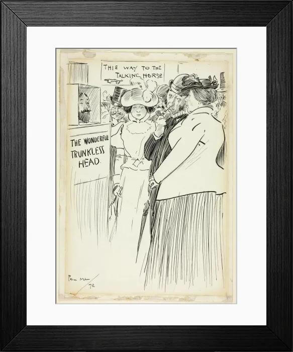 Framed Print : At a County Fair, 1898. Creator: Philip William May Framed Print : At a County Fair, 1898. Creator: Philip William May