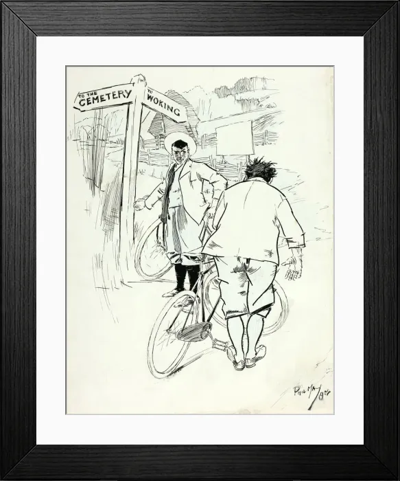 Framed Print : Rest for the Weary, 1902. Creator: Philip William May Framed Print : Rest for the Weary, 1902. Creator: Philip William May