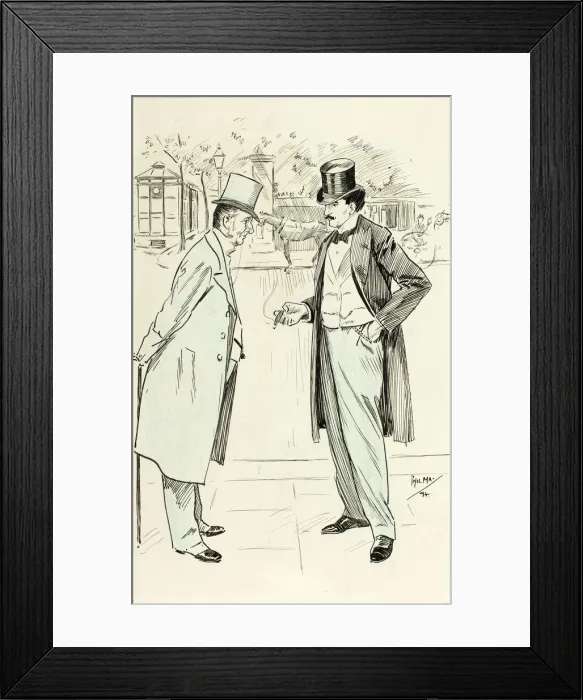 Framed Print : What Made You Take Up Art as a Profession?, 1894. Creator: Philip William May Framed Print : What Made You Take Up Art as a Profession?, 1894. Creator: Philip William May