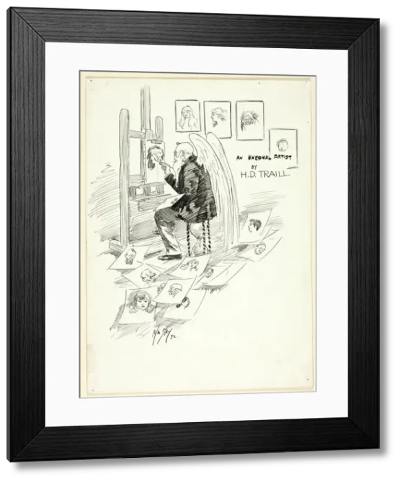 Framed Print : Study for Cover, 1892. Creator: Philip William May Framed Print : Study for Cover, 1892. Creator: Philip William May
