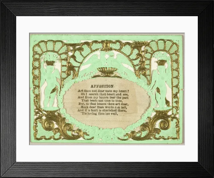 Framed Print : Valentine Affection (valentine), 1855 / 60. Creator: Thomas Wood Framed Print : Valentine Affection (valentine), 1855 / 60. Creator: Thomas Wood