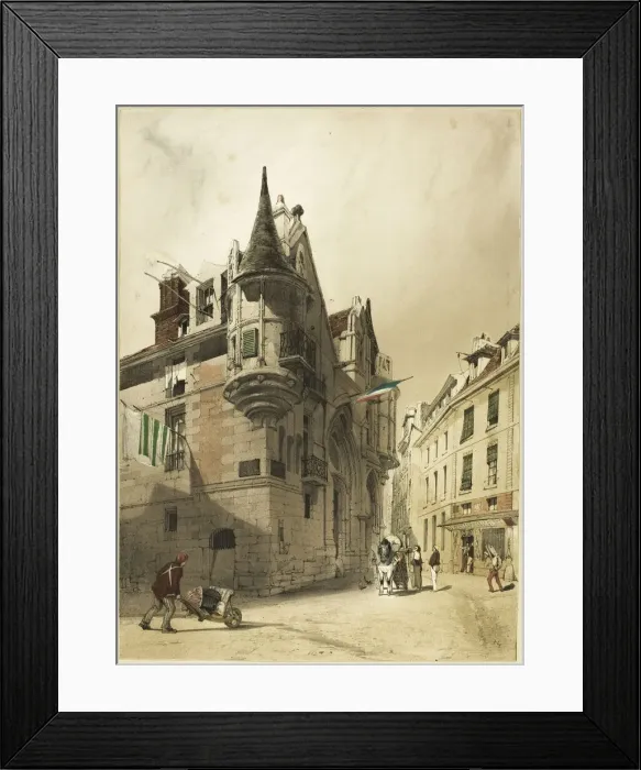 Framed Print : Hotel de Sens, Paris, 1839. Creator: Thomas Shotter Boys Framed Print : Hotel de Sens, Paris, 1839. Creator: Thomas Shotter Boys