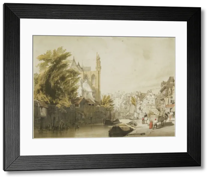 Framed Print : Picturesque Architecture in Paris, Ghent, Antwerp, Touen, etc. 1839 Framed Print : Picturesque Architecture in Paris, Ghent, Antwerp, Touen, etc. 1839
