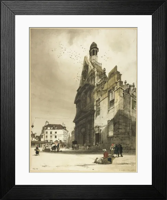 Framed Print : Church of St. Etienne du Mont, Paris, 1839. Creator: Thomas Shotter Boys Framed Print : Church of St. Etienne du Mont, Paris, 1839. Creator: Thomas Shotter Boys