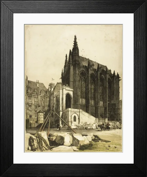 Framed Print : La Sainte Chapelle, Paris, 1839. Creator: Thomas Shotter Boys Framed Print : La Sainte Chapelle, Paris, 1839. Creator: Thomas Shotter Boys