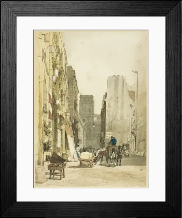 Framed Print : Rue Notre Dame, Paris, 1839. Creator: Thomas Shotter Boys Framed Print : Rue Notre Dame, Paris, 1839. Creator: Thomas Shotter Boys