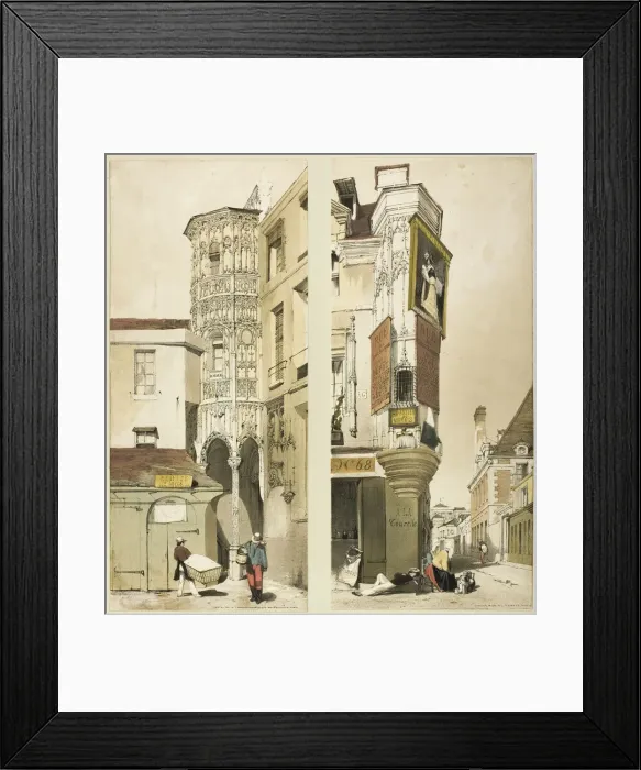 Framed Print : Hotel de la Tremouille, Paris, 1839. Creator: Thomas Shotter Boys Framed Print : Hotel de la Tremouille, Paris, 1839. Creator: Thomas Shotter Boys