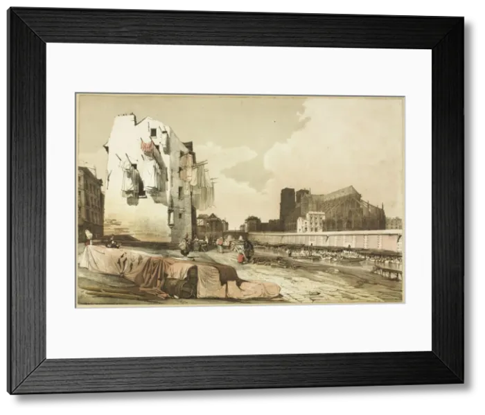 Framed Print : Notre Dame, Paris, 1839. Creator: Thomas Shotter Boys Framed Print : Notre Dame, Paris, 1839. Creator: Thomas Shotter Boys