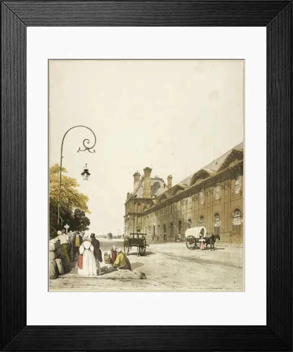 Framed Print : Pavillon de Flore, Tuileries, 1839. Creator: Thomas Shotter Boys Framed Print : Pavillon de Flore, Tuileries, 1839. Creator: Thomas Shotter Boys