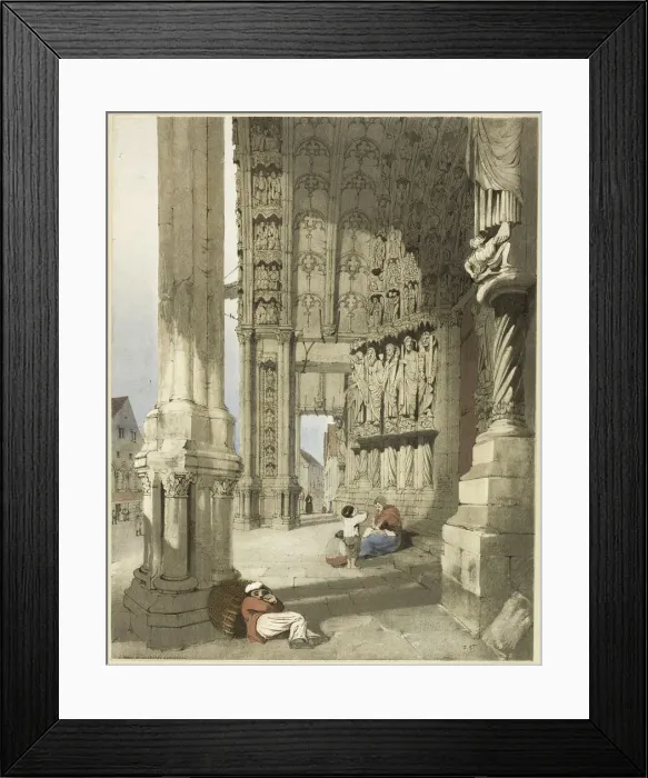Framed Print : Notre Dame, Chartres, 1839. Creator: Thomas Shotter Boys Framed Print : Notre Dame, Chartres, 1839. Creator: Thomas Shotter Boys