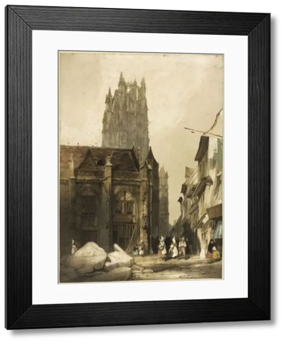 Framed Print : Picturesque Architecture in Paris, Ghent, Antwerp, Touen, etc. 1839 Framed Print : Picturesque Architecture in Paris, Ghent, Antwerp, Touen, etc. 1839