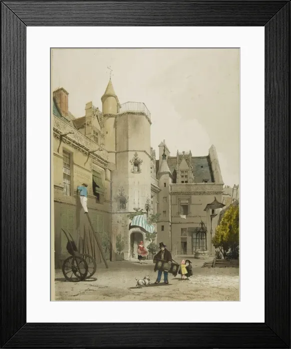 Framed Print : Picturesque Architecture in Paris, Ghent, Antwerp, Touen, etc. 1839 Framed Print : Picturesque Architecture in Paris, Ghent, Antwerp, Touen, etc. 1839