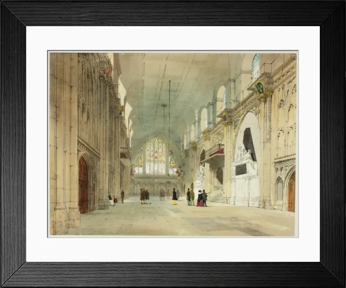 Framed Print : The Guildhall, plate 25 from Original Views of London as It Is, 1842 Framed Print : The Guildhall, plate 25 from Original Views of London as It Is, 1842