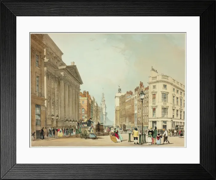 Framed Print : Mansion House, Cheapside, plate one from Original Views of London as It Is, 1842 Framed Print : Mansion House, Cheapside, plate one from Original Views of London as It Is, 1842