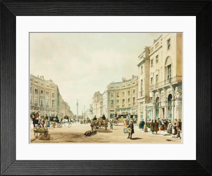 Framed Print : Regent Street Looking Towards the Duke of Yorks Column Framed Print : Regent Street Looking Towards the Duke of Yorks Column