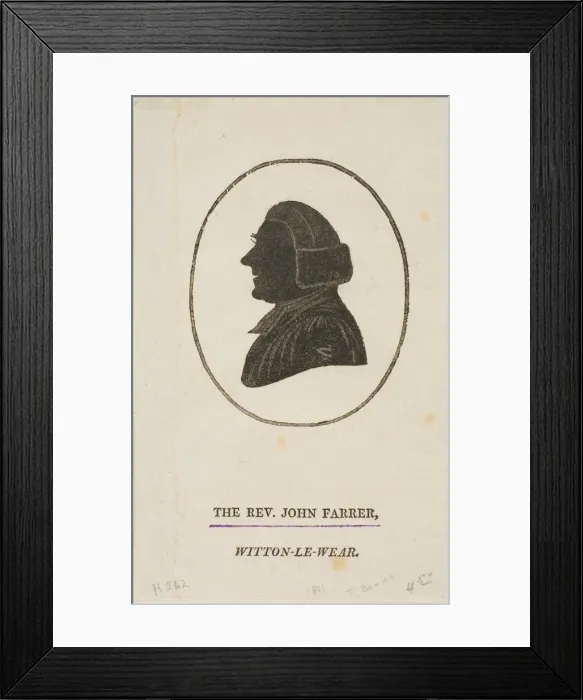 Framed Print : Rev. John Farrer, n. d. Creator: Thomas Bewick