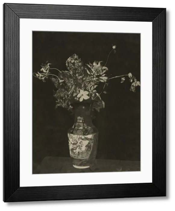Framed Print : L Agonie des Fleurs (Black and White Version), 1890-95. Creator: Theodore Roussel Framed Print : L Agonie des Fleurs (Black and White Version), 1890-95. Creator: Theodore Roussel