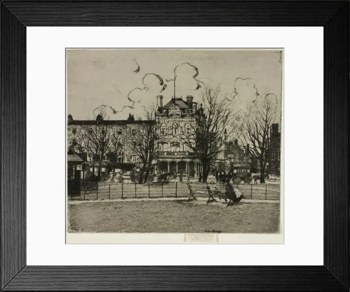 Framed Print : Parsons Green, Afternoon, End of Winter, The Dukes Head, 1906 Framed Print : Parsons Green, Afternoon, End of Winter, The Dukes Head, 1906