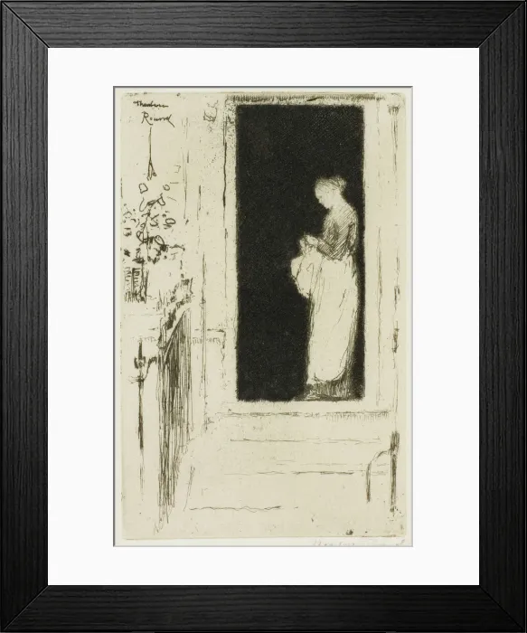 Framed Print : Penelope, A Doorway Chelsea, 1888-89. Creator: Theodore Roussel Framed Print : Penelope, A Doorway Chelsea, 1888-89. Creator: Theodore Roussel