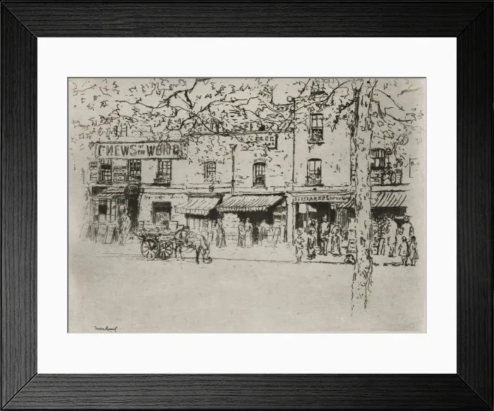 Framed Print : The Street, Chelsea Embankment, 1888-89. Creator: Theodore Roussel Framed Print : The Street, Chelsea Embankment, 1888-89. Creator: Theodore Roussel