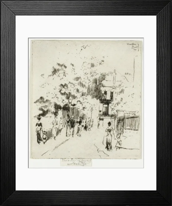 Framed Print : Bank Holiday, Corner of Beaufort Street, Chelsea, 1888-89. Creator: Theodore Roussel Framed Print : Bank Holiday, Corner of Beaufort Street, Chelsea, 1888-89. Creator: Theodore Roussel