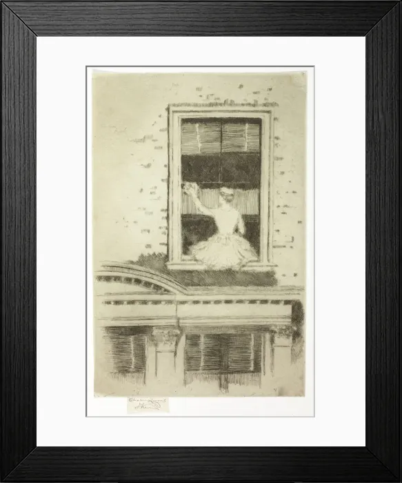 Framed Print : The Window Cleaner, 1889. Creator: Theodore Roussel Framed Print : The Window Cleaner, 1889. Creator: Theodore Roussel