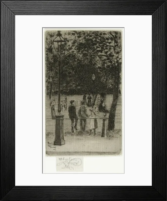 Framed Print : The Childrens Hour, Summer Evening, Parsons Green, 1906. Creator: Theodore Roussel Framed Print : The Childrens Hour, Summer Evening, Parsons Green, 1906. Creator: Theodore Roussel