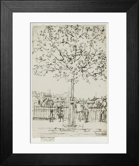 Framed Print : Chelsea Embankment, June, 5 p. m. 1889, 1889. Creator: Theodore Roussel Framed Print : Chelsea Embankment, June, 5 p. m. 1889, 1889. Creator: Theodore Roussel
