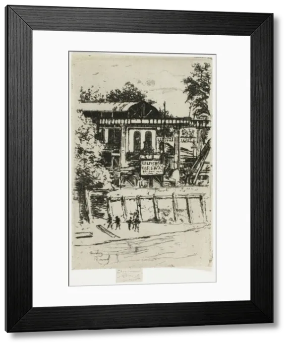 Framed Print : The Saw Mill, Putney, 1888-89. Creator: Theodore Roussel Framed Print : The Saw Mill, Putney, 1888-89. Creator: Theodore Roussel