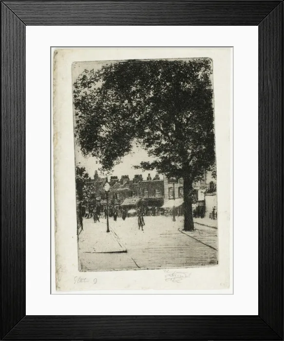 Framed Print : The Sign of White Horse, Parsons Green, 1906. Creator: Theodore Roussel Framed Print : The Sign of White Horse, Parsons Green, 1906. Creator: Theodore Roussel