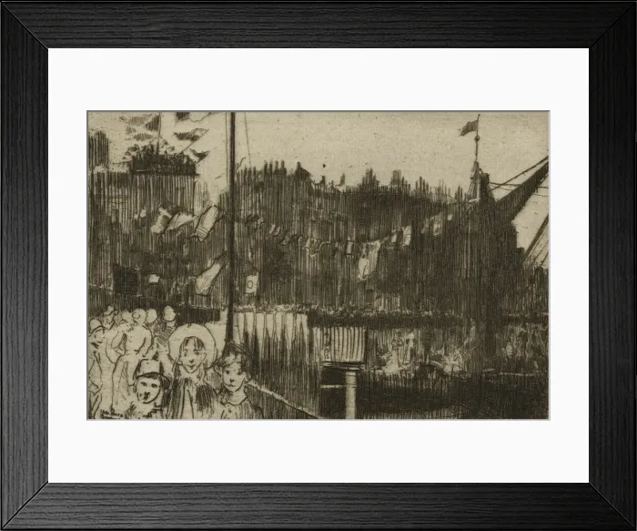 Framed Print : Chelsea Regatta, 1888-89. Creator: Theodore Roussel Framed Print : Chelsea Regatta, 1888-89. Creator: Theodore Roussel