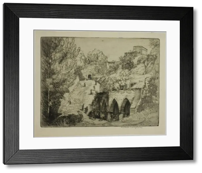 Framed Print : The Fountains, 1909. Creator: Donald Shaw MacLaughlan Framed Print : The Fountains, 1909. Creator: Donald Shaw MacLaughlan
