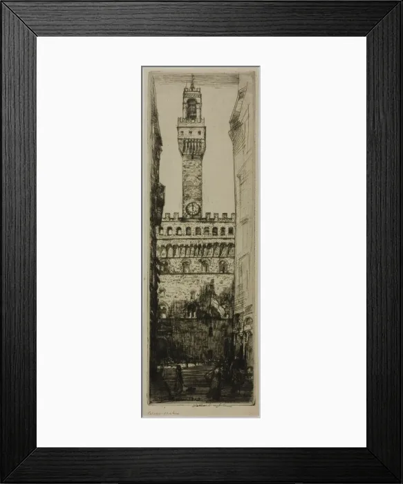 Framed Print : Palazzo Vecchio, Florence, 1909. Creator: Donald Shaw MacLaughlan Framed Print : Palazzo Vecchio, Florence, 1909. Creator: Donald Shaw MacLaughlan