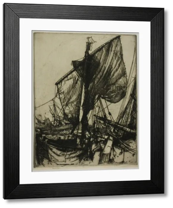 Framed Print : Fishermen of Chioggia, 1908. Creator: Donald Shaw MacLaughlan Framed Print : Fishermen of Chioggia, 1908. Creator: Donald Shaw MacLaughlan