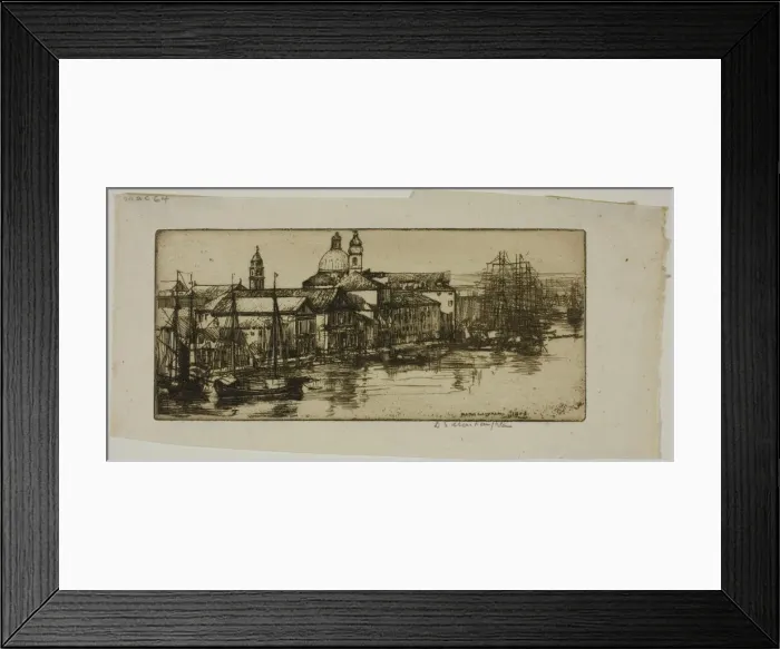Framed Print : Morning, Venice, 1908. Creator: Donald Shaw MacLaughlan Framed Print : Morning, Venice, 1908. Creator: Donald Shaw MacLaughlan