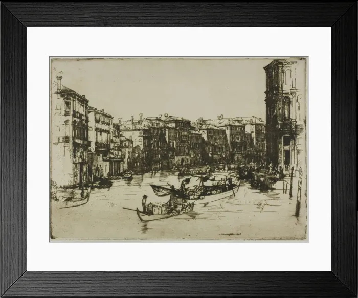 Framed Print : The Market, Venice, 1908. Creator: Donald Shaw MacLaughlan Framed Print : The Market, Venice, 1908. Creator: Donald Shaw MacLaughlan