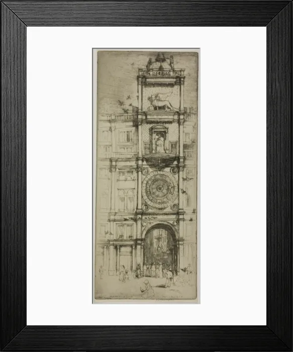 Framed Print : The Clock Tower, Venice, 1909. Creator: Donald Shaw MacLaughlan Framed Print : The Clock Tower, Venice, 1909. Creator: Donald Shaw MacLaughlan