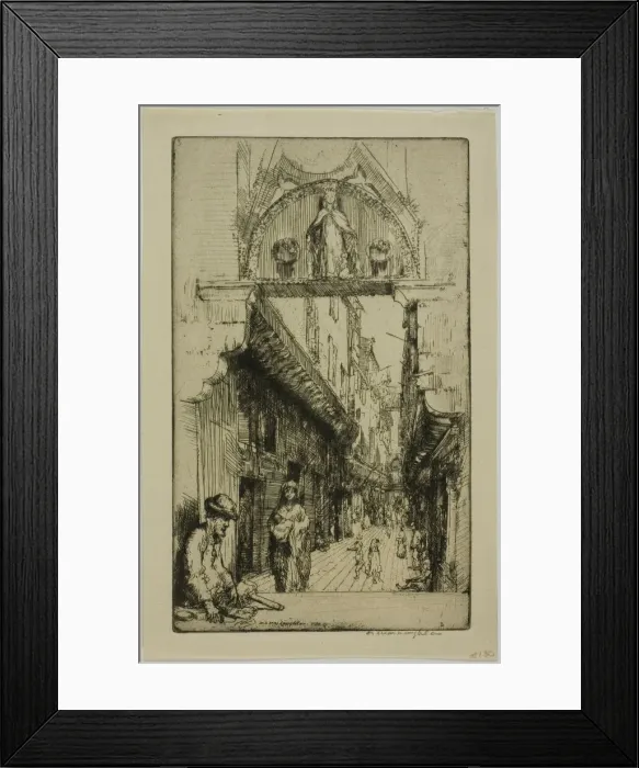 Framed Print : Calle del Paradiso, 1909. Creator: Donald Shaw MacLaughlan Framed Print : Calle del Paradiso, 1909. Creator: Donald Shaw MacLaughlan