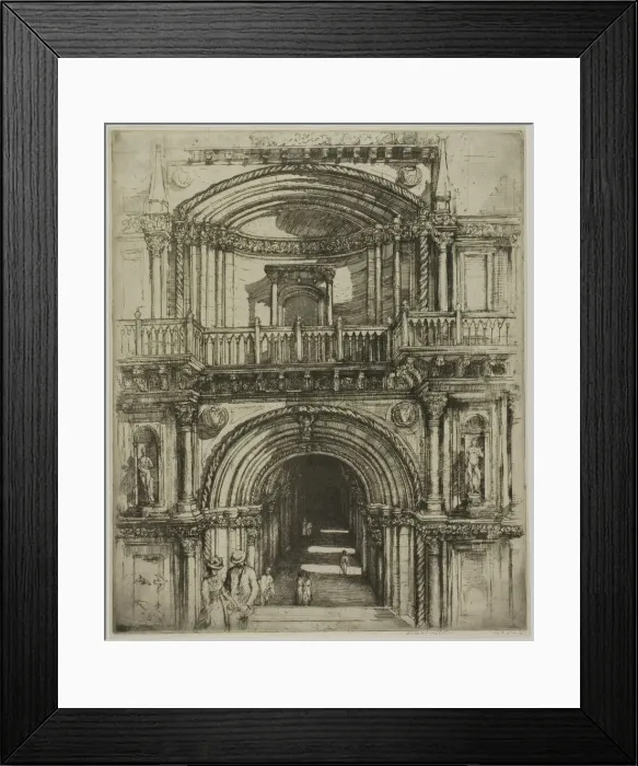 Framed Print : In the Marble City, 1909. Creator: Donald Shaw MacLaughlan Framed Print : In the Marble City, 1909. Creator: Donald Shaw MacLaughlan