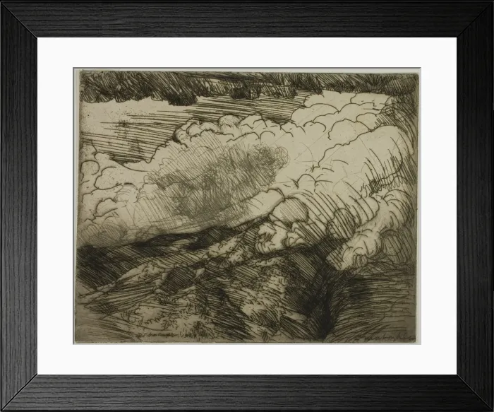 Framed Print : Storm in the Alps, Switzerland, 1908. Creator: Donald Shaw MacLaughlan Framed Print : Storm in the Alps, Switzerland, 1908. Creator: Donald Shaw MacLaughlan