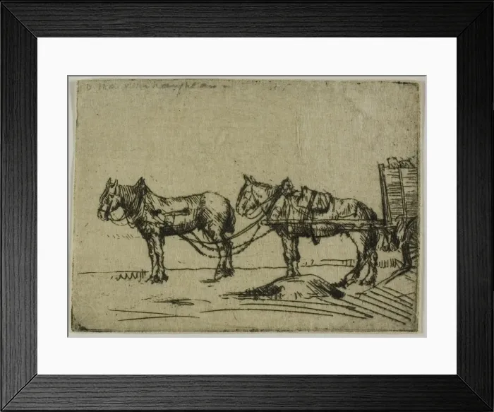Framed Print : Two Horses, 1906. Creator: Donald Shaw MacLaughlan Framed Print : Two Horses, 1906. Creator: Donald Shaw MacLaughlan
