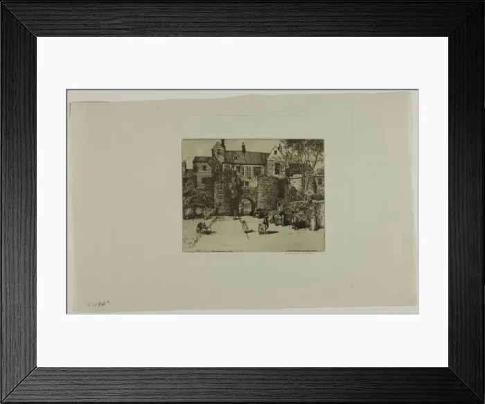 Framed Print : La Porte Gayole, Boulogne-sur-Mer, 1902. Creator: Donald Shaw MacLaughlan Framed Print : La Porte Gayole, Boulogne-sur-Mer, 1902. Creator: Donald Shaw MacLaughlan