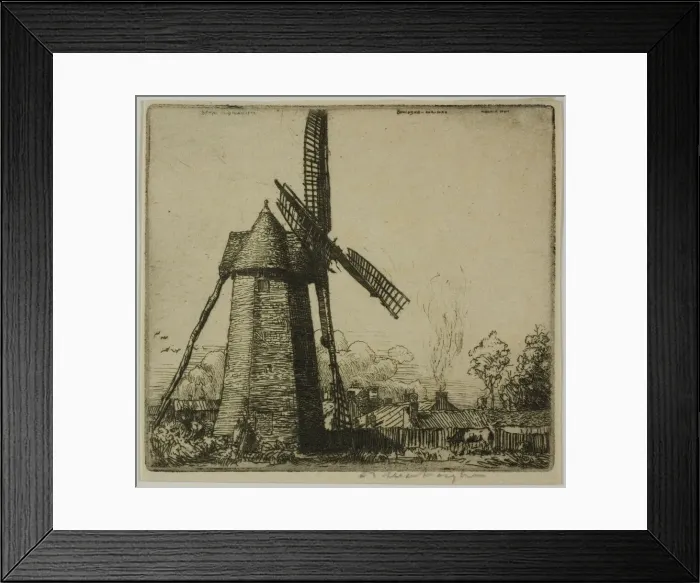 Framed Print : The Windmill, 1902. Creator: Donald Shaw MacLaughlan Framed Print : The Windmill, 1902. Creator: Donald Shaw MacLaughlan