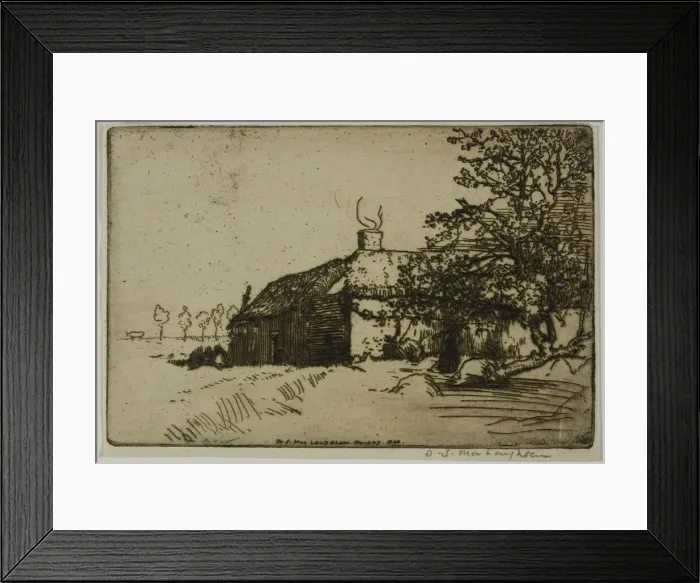 Framed Print : Les Deux Chaumieres, 1907. Creator: Donald Shaw MacLaughlan Framed Print : Les Deux Chaumieres, 1907. Creator: Donald Shaw MacLaughlan