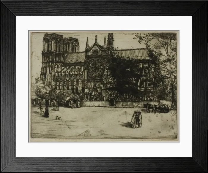 Framed Print : Notre Dame, Paris, 1900. Creator: Donald Shaw MacLaughlan Framed Print : Notre Dame, Paris, 1900. Creator: Donald Shaw MacLaughlan