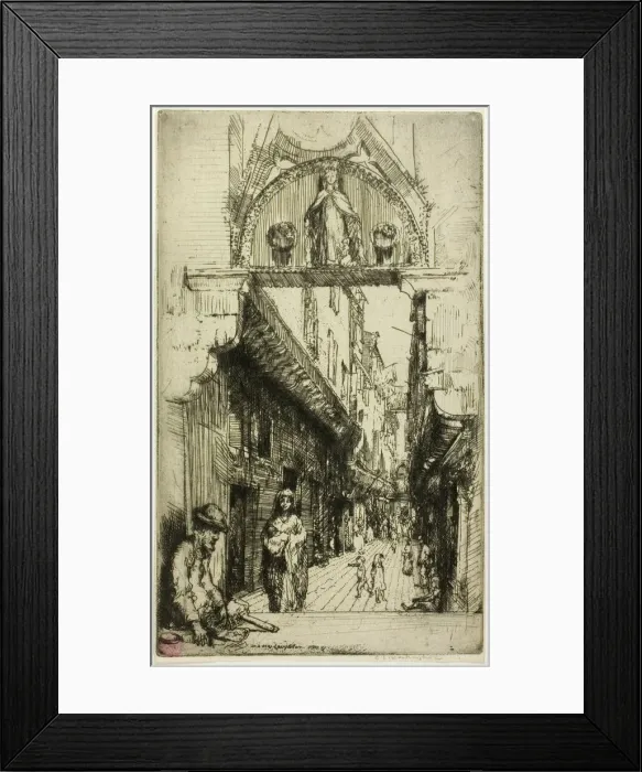 Framed Print : Calle del Paradiso, 1909. Creator: Donald Shaw MacLaughlan Framed Print : Calle del Paradiso, 1909. Creator: Donald Shaw MacLaughlan