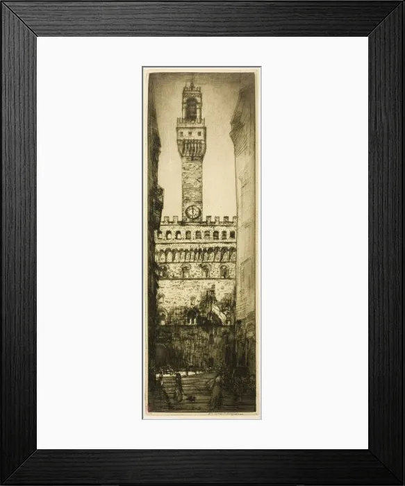 Framed Print : Palazzo Vecchio, Florence, 1909. Creator: Donald Shaw MacLaughlan Framed Print : Palazzo Vecchio, Florence, 1909. Creator: Donald Shaw MacLaughlan